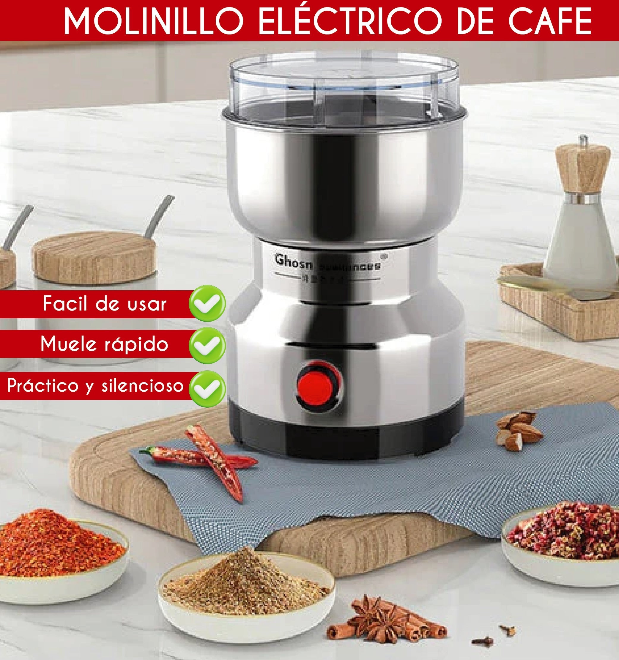 MOLINILLO ÉLECTRICO DE CAFE